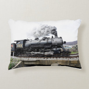 Steam Locomotive Pillow Decoratief Kussen