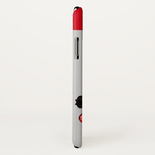  STEAM LOCOMOTIVE Red Grey Case-Mate iPhone Case (Achterkant / rechts)