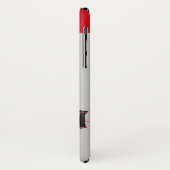  STEAM LOCOMOTIVE Red Grey Case-Mate iPhone Case (Achterkant/links)