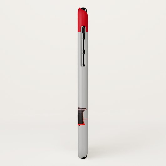  STEAM LOCOMOTIVE Red Grey Case-Mate iPhone Case (Achterkant/links)