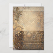 Steam Punk Fête à thème Invitation (Dos)