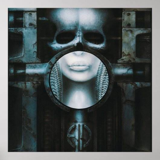 Steam Punk HR Giger Skull Poster (Voorkant)