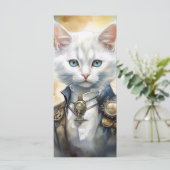 Steam Punk Kitten Kaart (Staand voorkant)