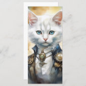 Steam Punk Kitten Kaart (Voorkant / Achterkant)