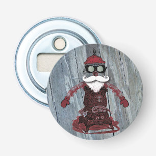 Steam Punk Santa Button Flesopener