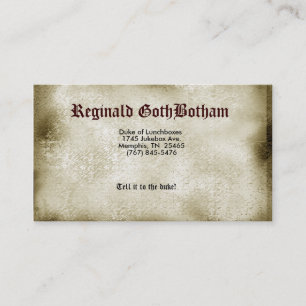 Steam Punked Visitekaartje