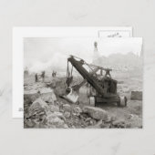 Steam Shovel, 1910 Briefkaart (Voorkant / Achterkant)