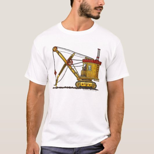 Steam Shovel Digger Construction Apparel T-shirt (Voorkant)