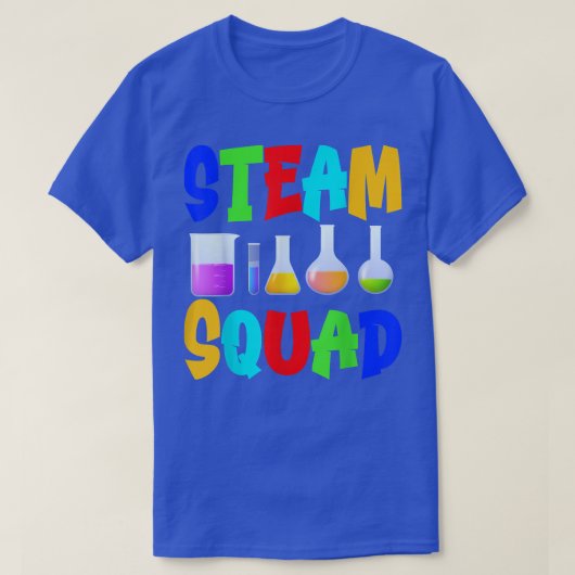 STEAM Squad Science Tech Engineering Math Art Subj T-shirt (Design voorkant)