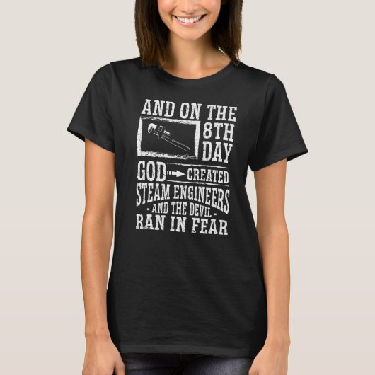 Steam Technicus Steam Engineer T-shirt (Voorkant)