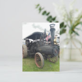 Steam Tractor Briefkaart (Staand voorkant)