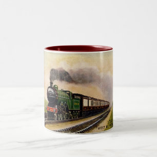 Steam Train Coffee Cup Tweekleurige Koffiemok