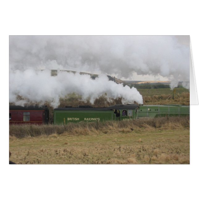 Steam Train England-kaart (Voorkant Horizontaal)