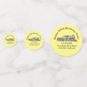 Steam Train homme's Birthday Party Table Confetti (Devant)