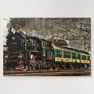 Steam Train Locomotive #03 Jigzaag Puzzle 1014 pc. Legpuzzel