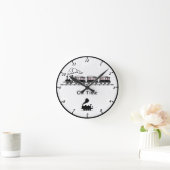 Steam Train Wall Clock Ronde Klok (Huis)