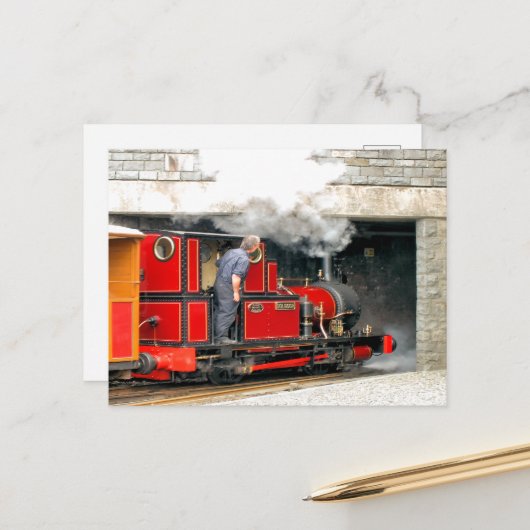 STEAM TRAINS BRIEFKAART (Voorkant / Achterkant in situ)