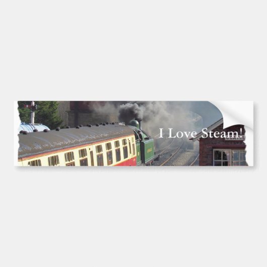 STEAM TRAINS BUMPERSTICKER (Voorkant)