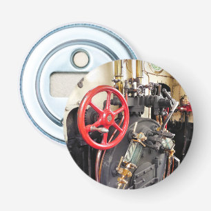 STEAM TRAINS BUTTON FLESOPENER
