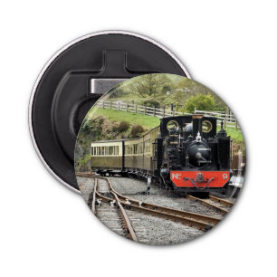STEAM TRAINS BUTTON FLESOPENER