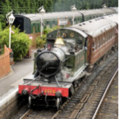 STEAM TRAINS BUTTON FLESOPENER
