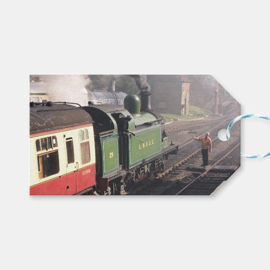 STEAM TRAINS CADEAULABEL (Voorkant (Horizontaal))