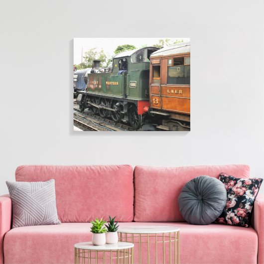 STEAM TRAINS CANVAS AFDRUK (Insitu (Woonkamer))