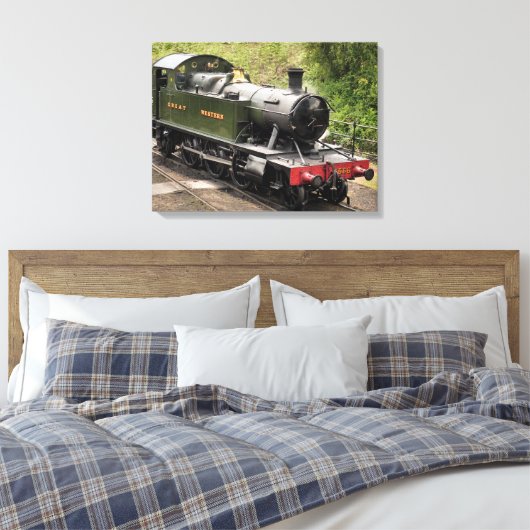 STEAM TRAINS CANVAS AFDRUK (Insitu (Slaapkamer))