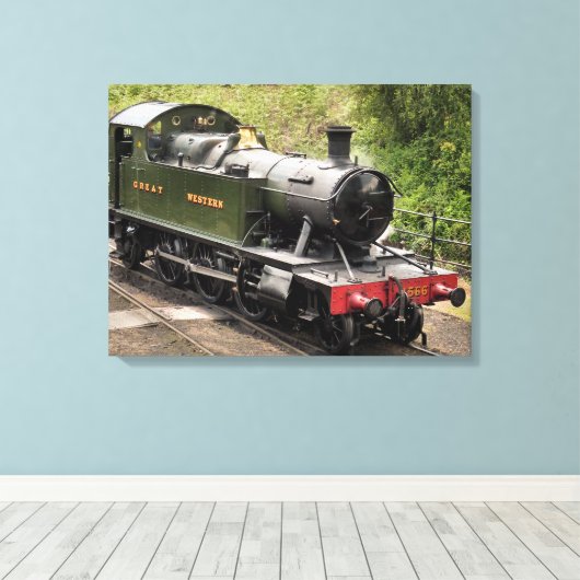 STEAM TRAINS CANVAS AFDRUK (Insitu (Houten vloer))