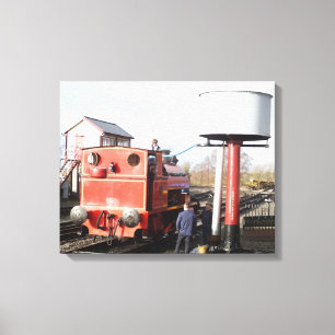 STEAM TRAINS CANVAS AFDRUK