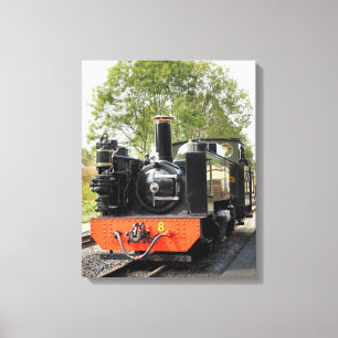 STEAM TRAINS CANVAS AFDRUK