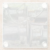 STEAM TRAINS GLAZEN ONDERZETTER (Achterkant)