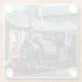 STEAM TRAINS GLAZEN ONDERZETTER (Achterkant)