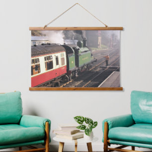 STEAM TRAINS HANGEND WANDKLEED