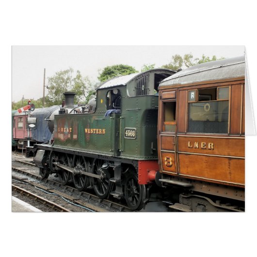 STEAM TRAINS-kaart (Voorkant Horizontaal)