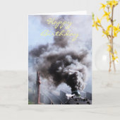 STEAM TRAINS KAART (Gele Bloem)