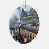 STEAM TRAINS KERAMISCH ORNAMENT (Rechts)