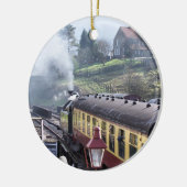 STEAM TRAINS KERAMISCH ORNAMENT (Links)