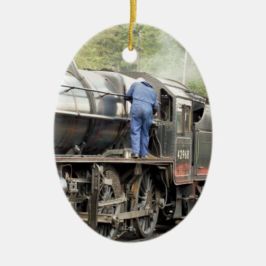 STEAM TRAINS KERAMISCH ORNAMENT (Voorkant)