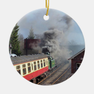 STEAM TRAINS KERAMISCH ORNAMENT