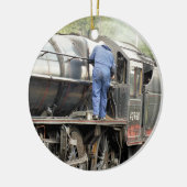 STEAM TRAINS KERAMISCH ORNAMENT (Links)