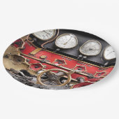 STEAM TRAINS PAPIEREN BORDJE (Gekanteld)