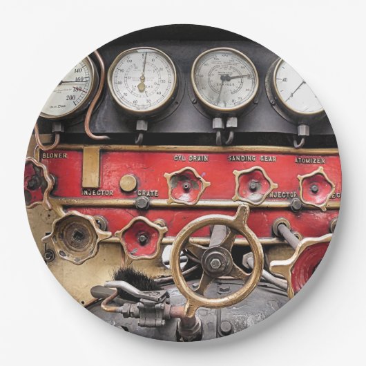 STEAM TRAINS PAPIEREN BORDJE (Voorkant)