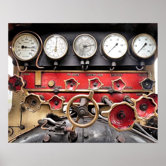 STEAM TRAINS POSTER (Voorkant)