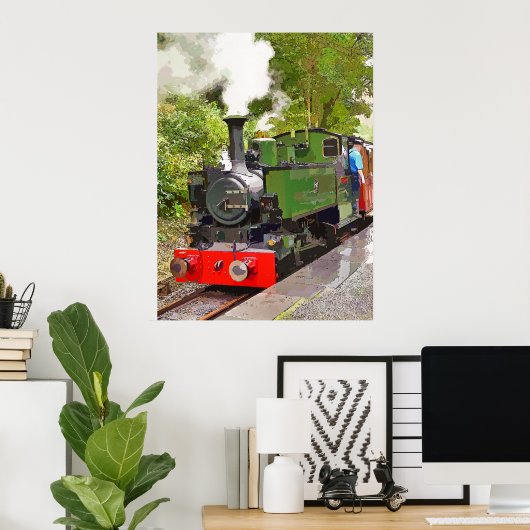 STEAM TRAINS POSTER (Thuiskantoor)