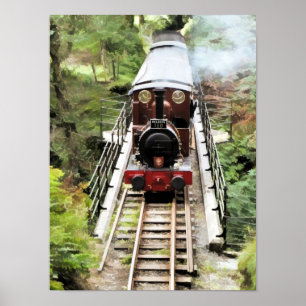 STEAM TRAINS POSTER