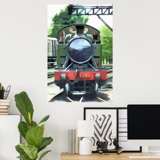STEAM TRAINS POSTER (Thuiskantoor)