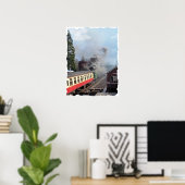STEAM TRAINS POSTER (Thuiskantoor)