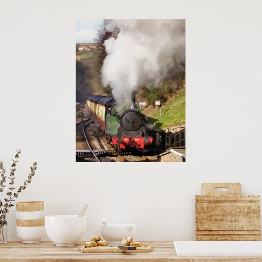 STEAM TRAINS POSTER (Keuken)