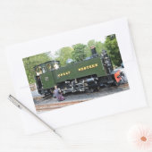 STEAM TRAINS RECHTHOEKIGE STICKER (Envelop)